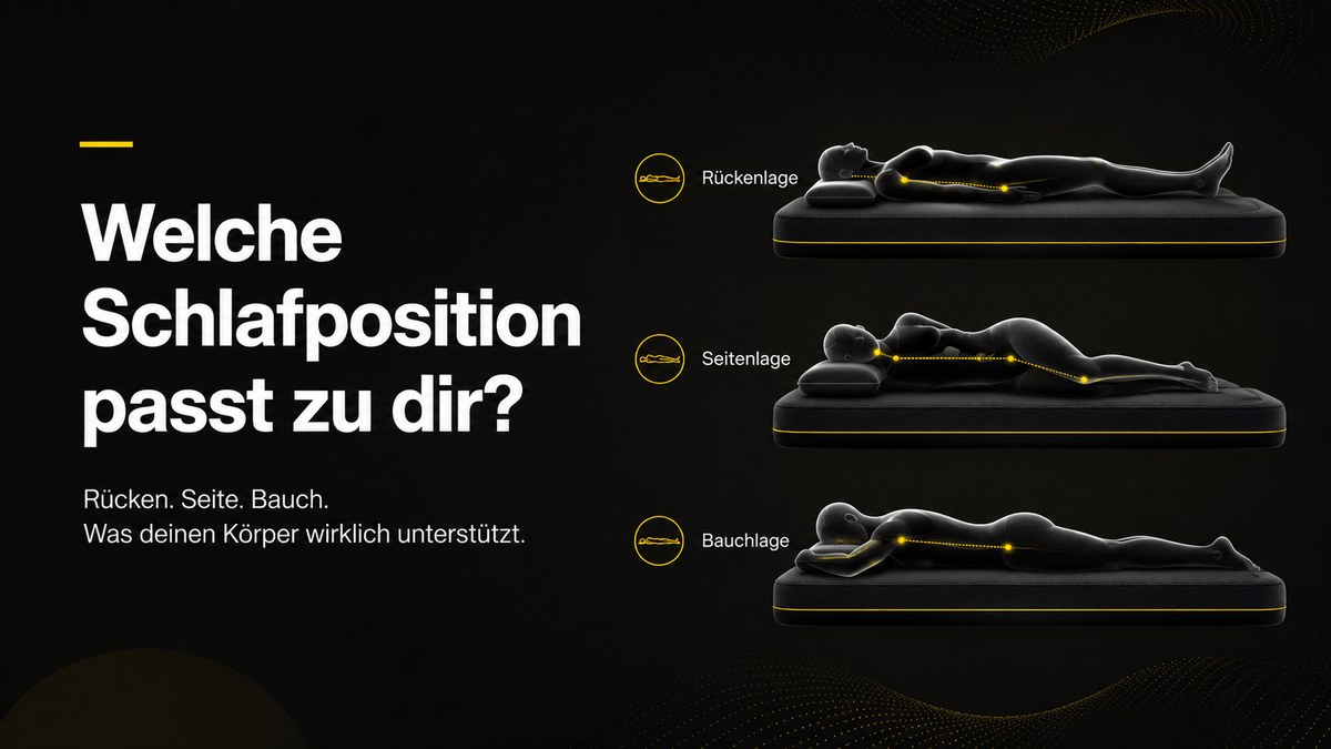 Welche Schlafposition ist gesund? Rücken, Seite & Bauch im Vergleich