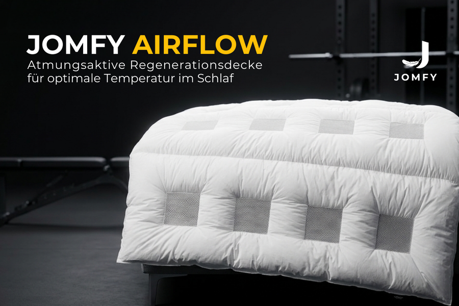JOMFY AIRFLOW – Ganzjahresdecke für Sportler