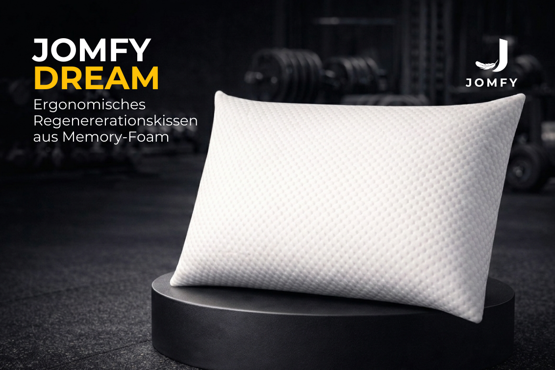 JOMFY DREAM ergonomisches Memory-Foam-Kissen für Seiten- und Rückenschläfer