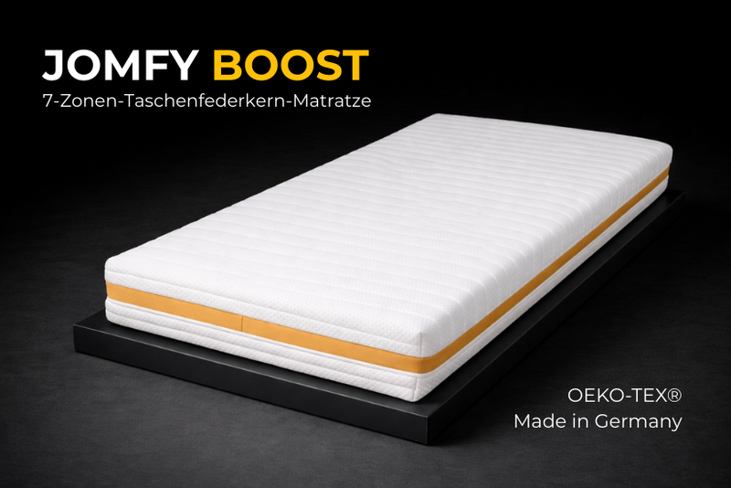 JOMFY BOOST Hybridmatratze mit Taschenfederkern