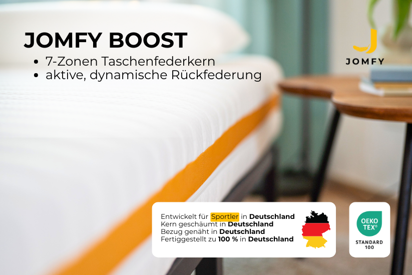 JOMFY Boost – Matratze für Sportler