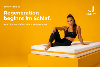 JOMFY BOOST 7-Zonen-Taschenfederkern-Matratze für Sportler mit Fokus auf Performance, Schlafqualität und Regeneration